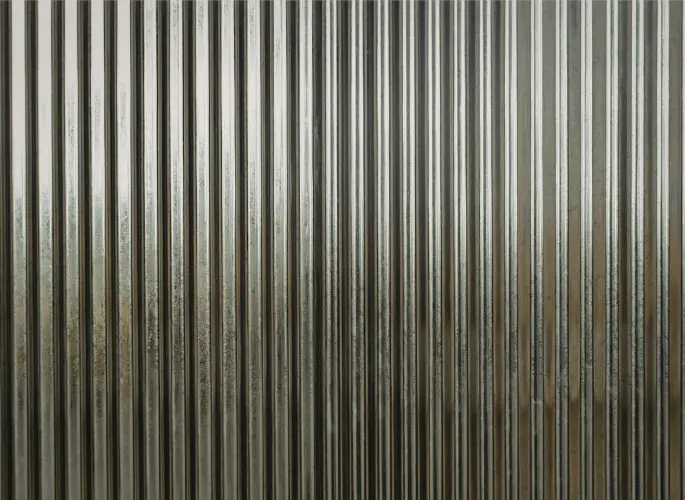 A textured aluminum panel