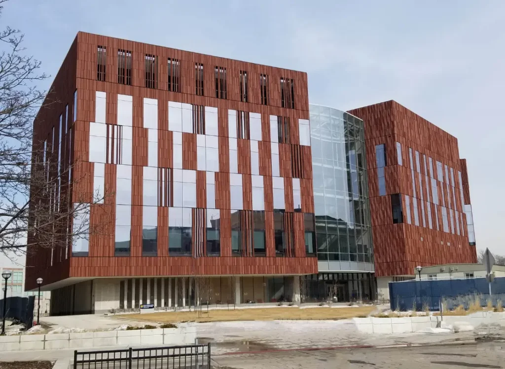 The exterior of the University of Michigan Biological Sciences Building, which ASCO worked on.