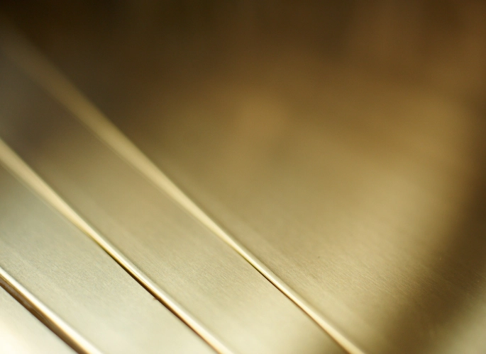 Three sheets of brass