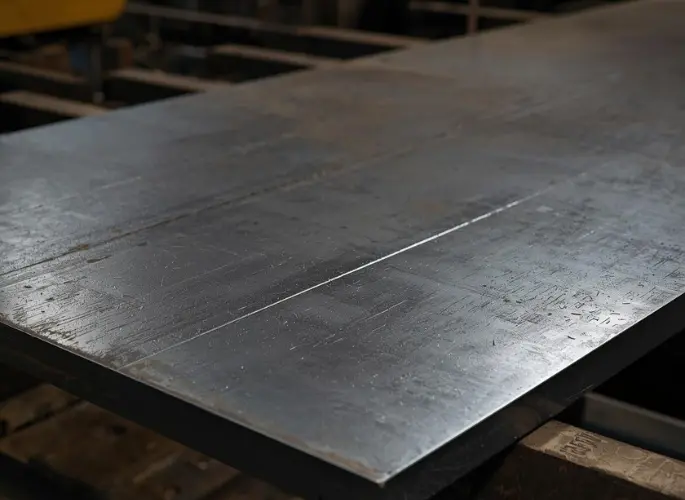 A sheet of carbon steel