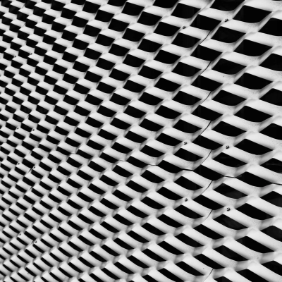 An expanded metal sheet in custom shapes