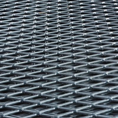 A sheet of expanded metal