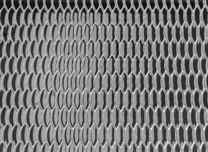 A sheet of expanded steel