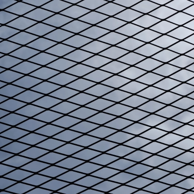 A sheet of flattened expanded metal