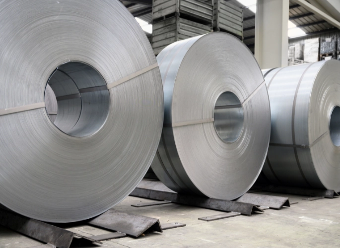 Rolls of galvanized steel